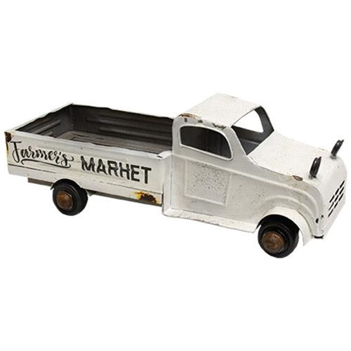 White Metal Farmer's Market Truck