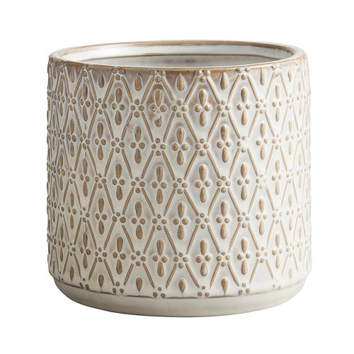 Pattern Embossed Pot - Large