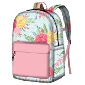 KIDS PRETTY IN PEONY BACKPACK, WATER RESISTANT CANVAS