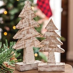 Distressed Wooden Tree, 6 inch