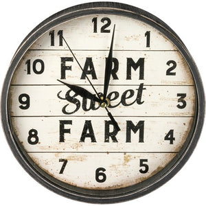 Clock - Farm Sweet Farm