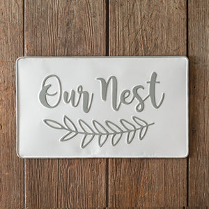 Our Nest Metal Wall Sign