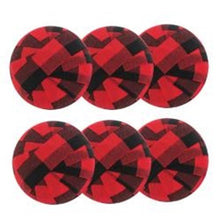 Load image into Gallery viewer, 6/Set, Red Buffalo Check Rag Balls