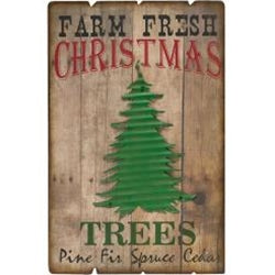 Farm Fresh Trees Sign