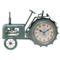 Farmhouse Blue Tractor Clock