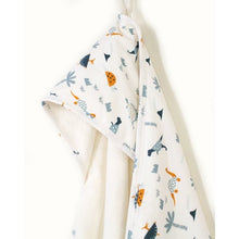 Load image into Gallery viewer, Dino Reversible Hooded Towel